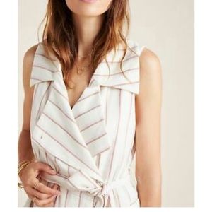 Anthropolgie Hollis Tie-Front Trench Coat